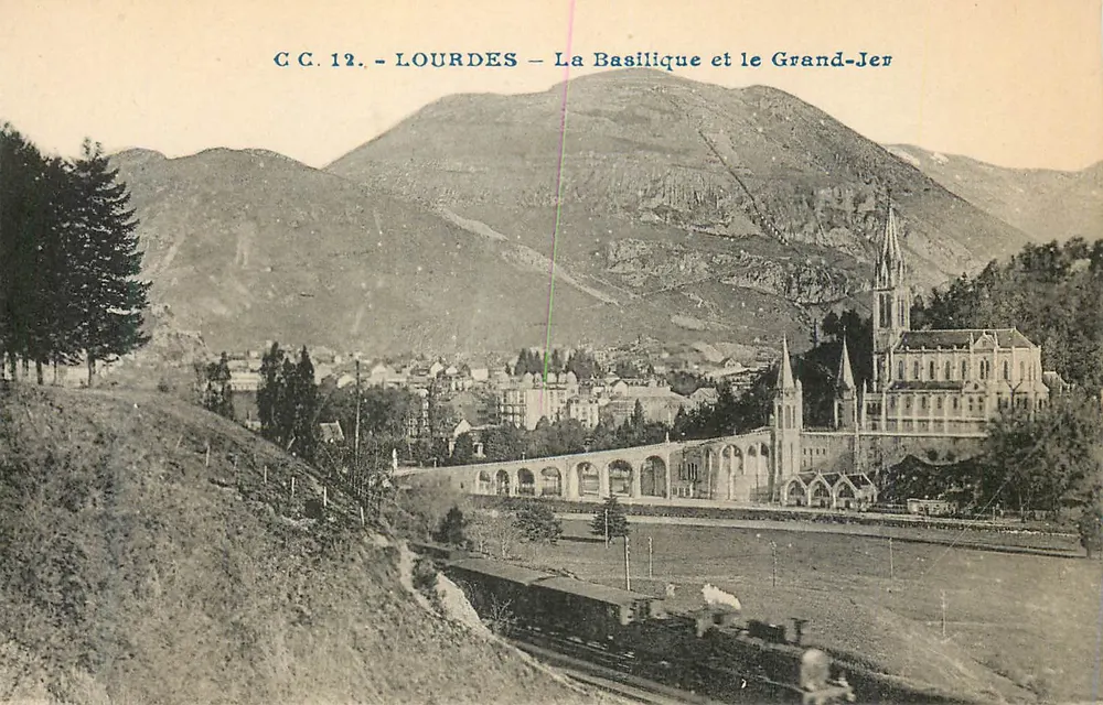 Lourdes — A Basílica e o Grand-Jer — C.C. 12 - Frente