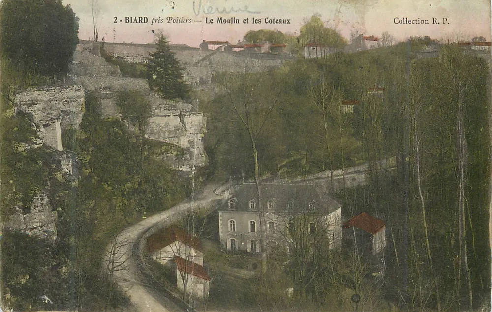 Biard nahe Poitiers — Das Mühle und die Hügel — Sammlung R. P. - Vorderseite