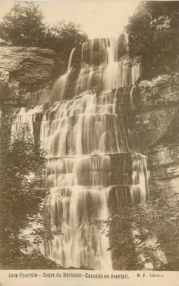 Cours du Hérisson - Cascade en éventail — Jura-Touriste — B. F. Chalot - Vorderseite