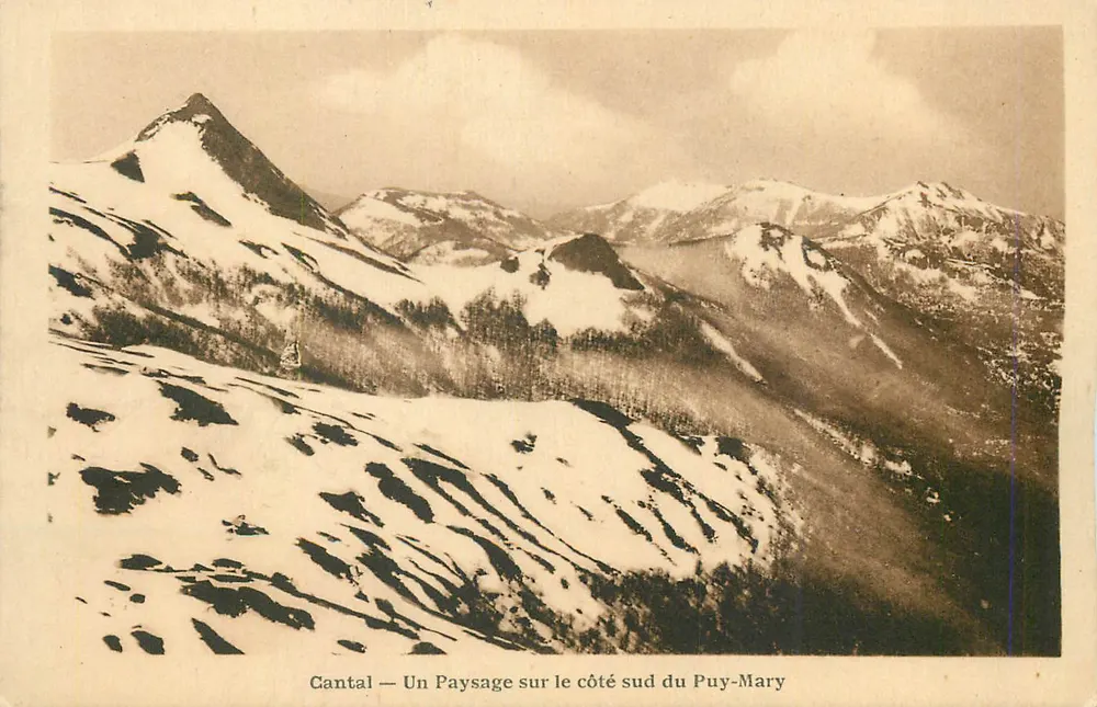 Cantal — Landschaft auf der Südseite des Puy-Mary - Vorderseite