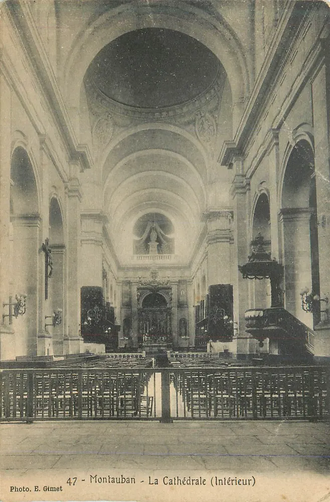 Montauban - A Catedral (Interior) — Foto E. Gimet, n°47 - Frente
