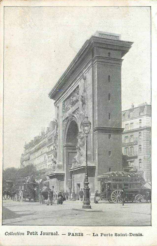 Parijs — De Poort Saint-Denis — Collectie Petit Journal - Voorkant