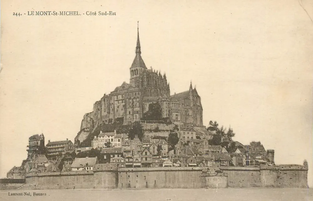 O MONT-ST-MICHEL - Lado Sudeste — Laurent-Nel, Rennes, n°244 - Frente
