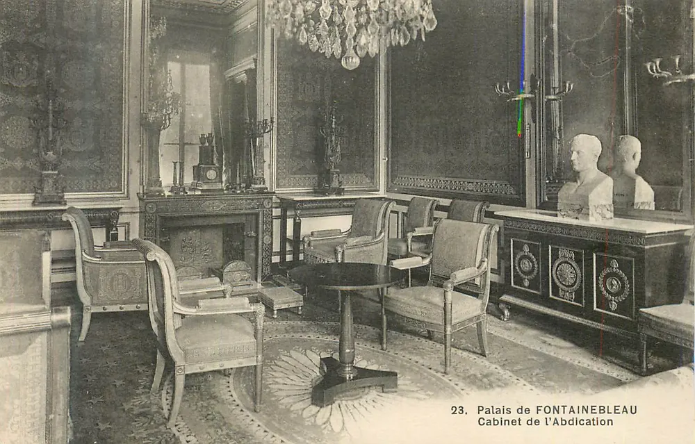 Schloss FONTAINEBLEAU — Cabinet der Abdikation — n°23 - Vorderseite