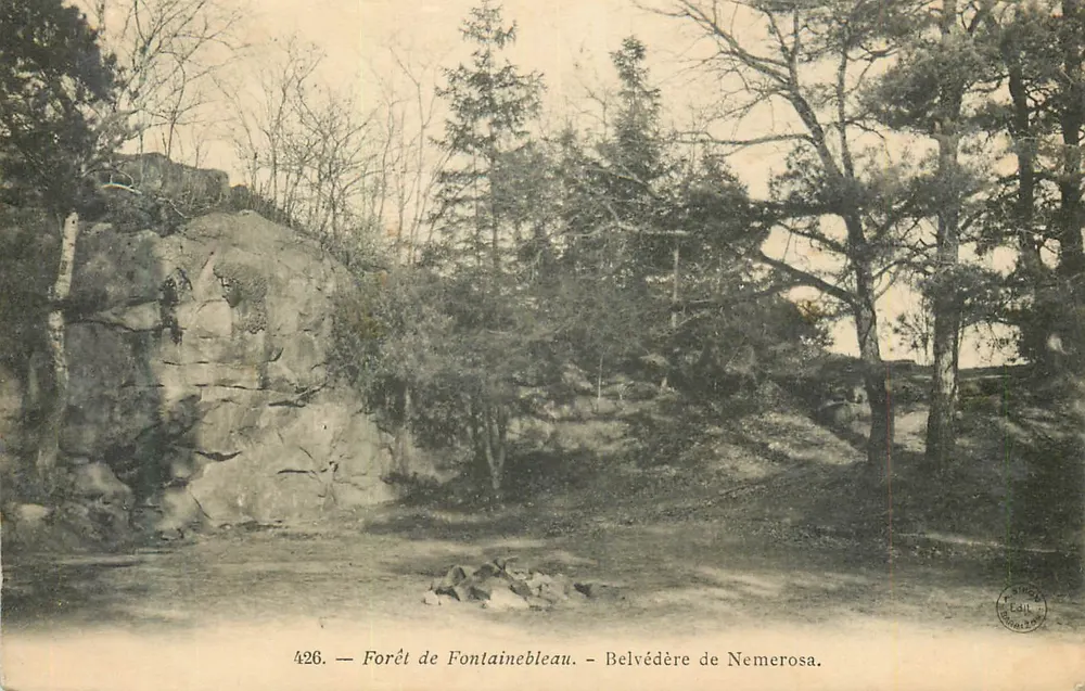 Wälder von Fontainebleau — Belvédère de Nemerosa — Verleger: Nîmes - Vorderseite
