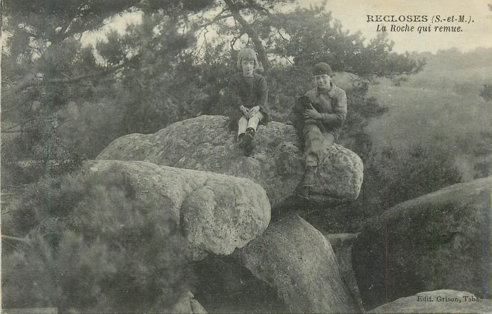 Recloses (S.-et-M.) — Die bewegliche Felsen — Edit. Grison, Tabac - Vorderseite