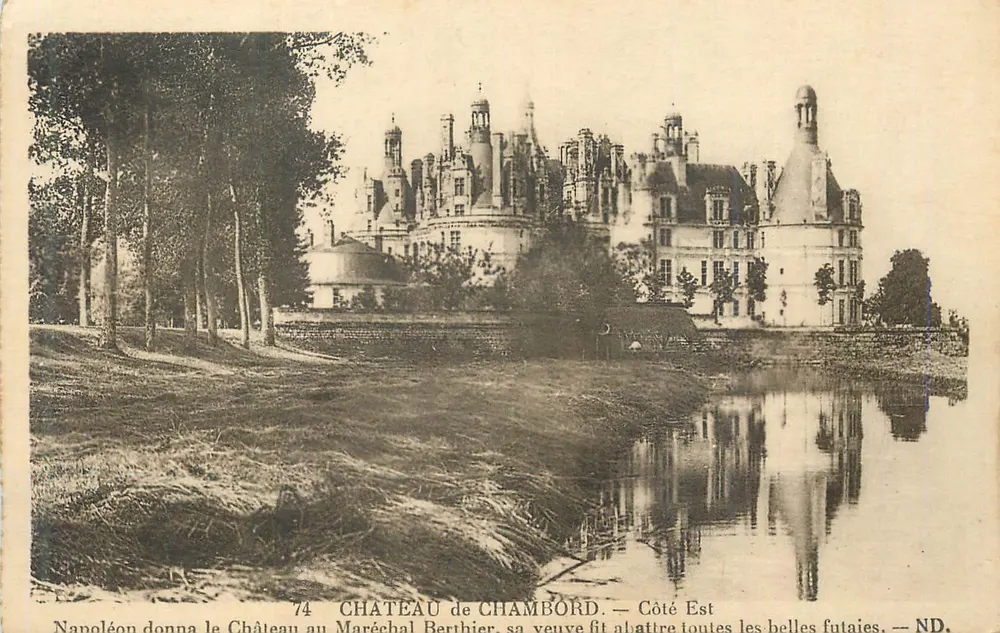 Castelo de Chambord — Lado Leste — ND. - Frente