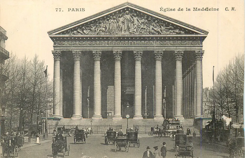 Igreja da Madeleine — Paris — C.M. n°77 - Frente