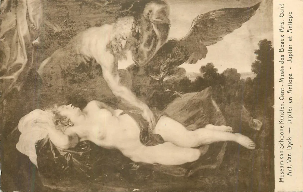 Jupiter et Antiope — Musée des Beaux-Arts de Gand - Recto