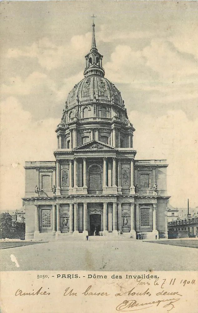 Paris - Domo dos Invalidos — editor Ménaque, n° 5050 - Frente
