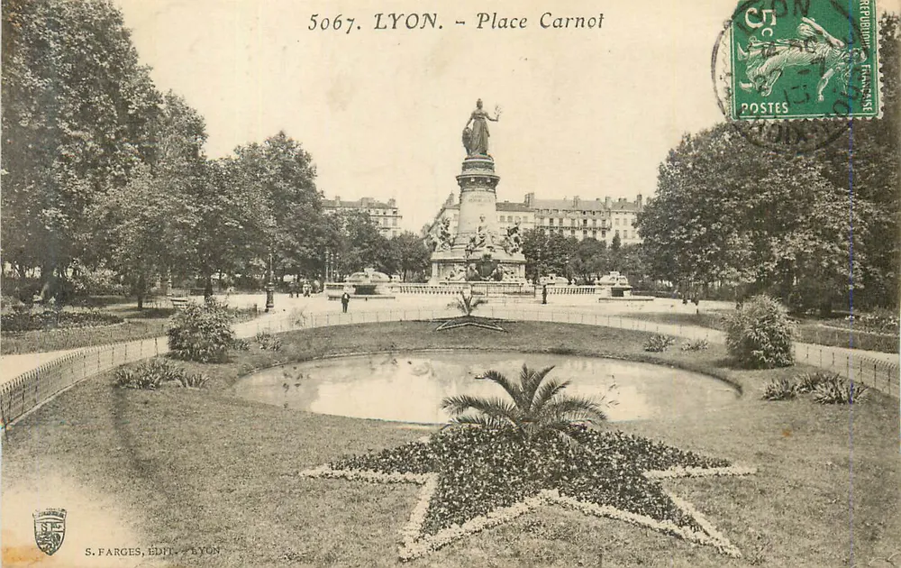 Place Carnot — Lyon — S. Farges, Ed. — Lyon, n° 5067 - Frente