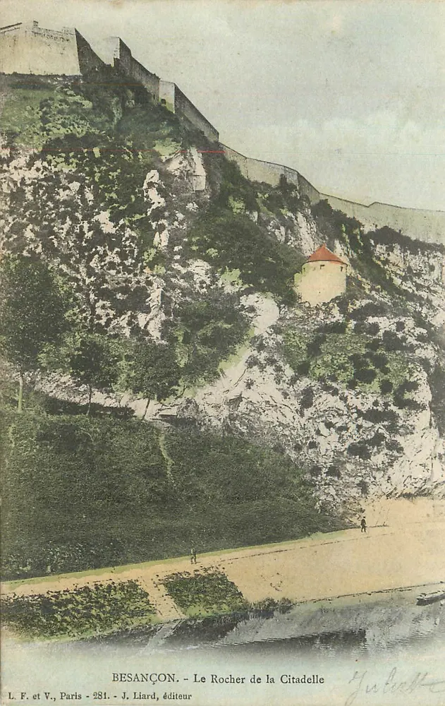 Besançon - A Rocha da Cidadela — L. F. et V., Paris - 281 - J. Liard, editora - Frente