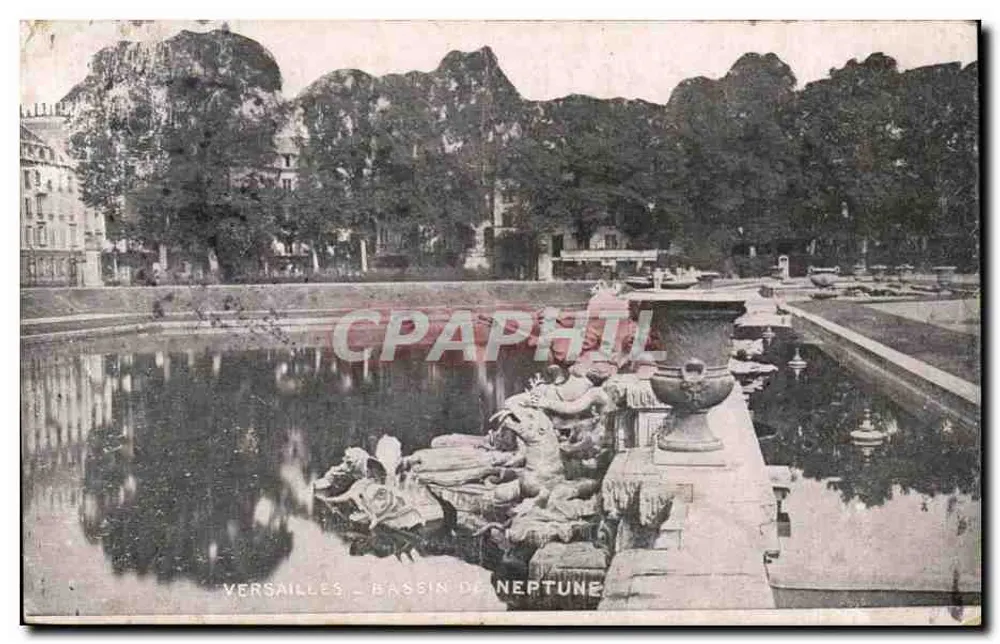 Versailles — Bassin de Neptune — editor anônimo, número de série não visível - Frente