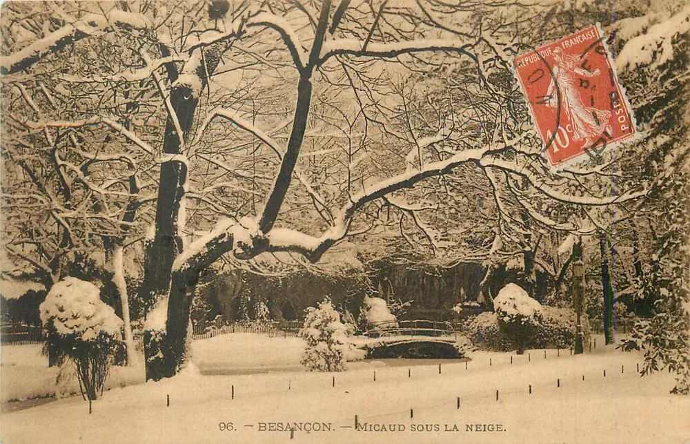 Besançon — Micaud sob a neve — n°96 - Frente