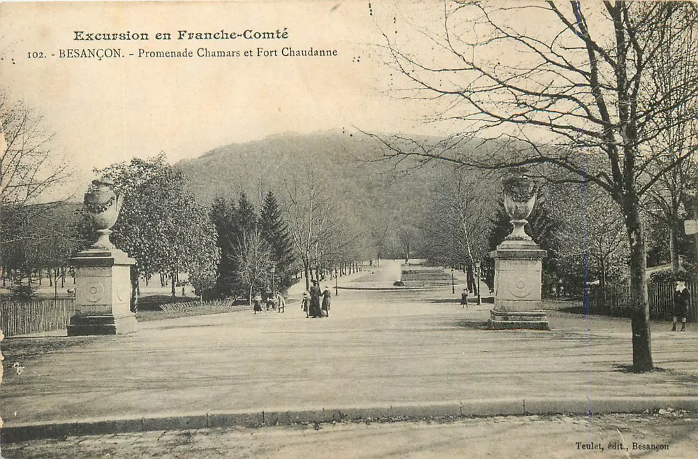 Passeio Chamars e Forte Chaudanne — Besançon — Teulelet, editor Besançon - Frente