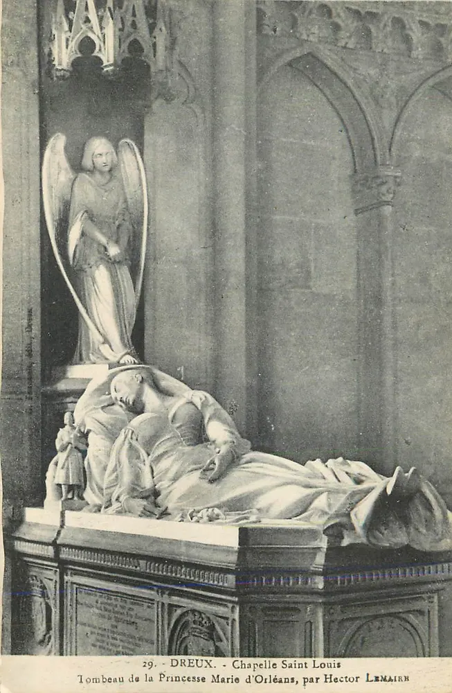 Túmulo da Princesa Marie d'Orléans — Capela São Luís, Dreux — por Hector Lemaire - Frente