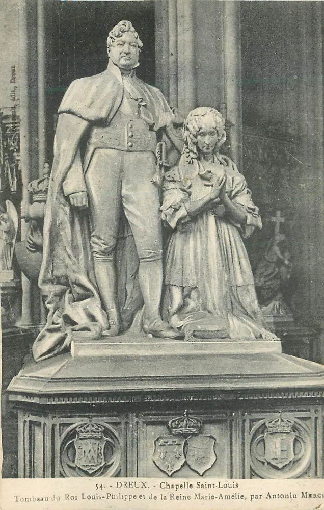Túmulo do Rei Luís-Philippe e da Rainha Maria-Amélia — Capela de São Luís — por Antonin Mercier - Frente
