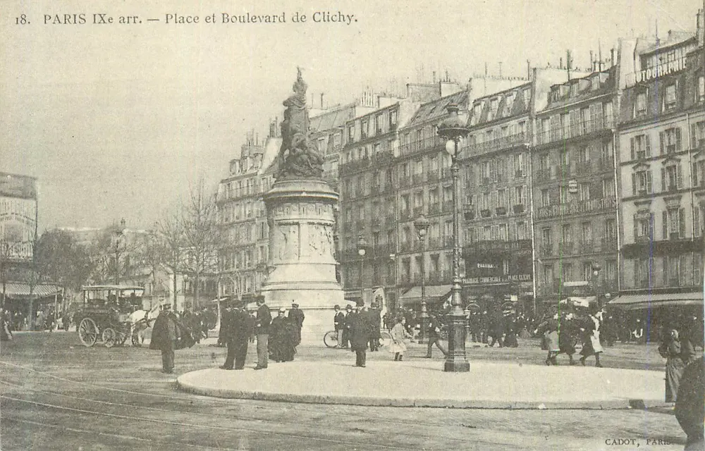 Paris 9º arr. — Praça e Avenida de Clichy — Cadot, Paris - Frente