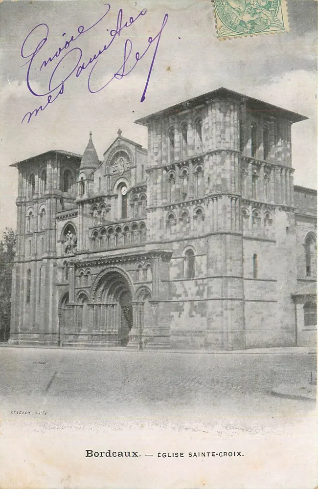 Bordeaux — Igreja de Santa Cruz — Staech - Frente