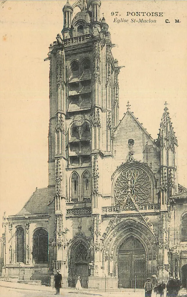 Pontoise — Igreja de São Maclou — C.M. n°97 - Frente