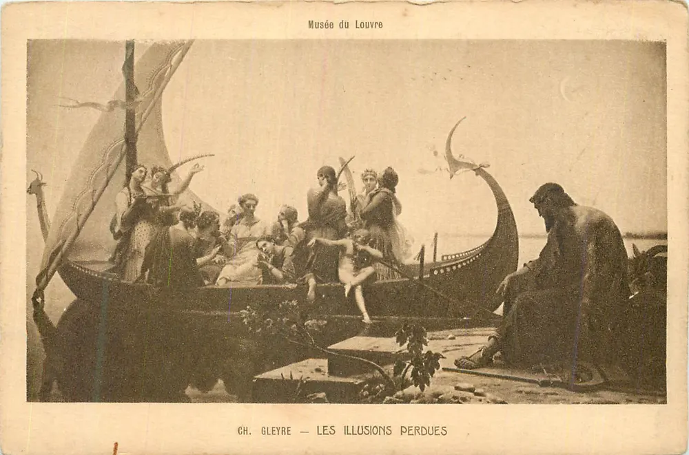As Ilusões Perdidas — CH. Gleyre — Museu do Louvre - Frente