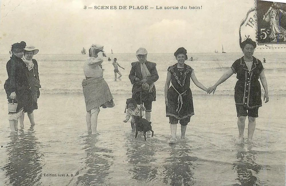 Strandbilder — Das Verlassen des Bades! — Edition Luxe A. B. - Vorderseite