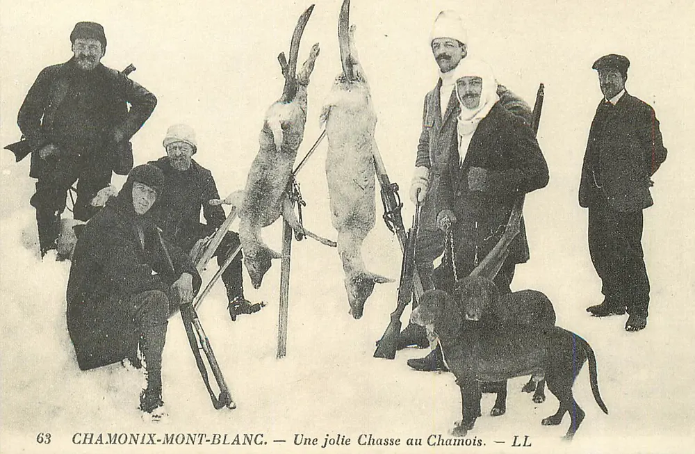 Chamonix-Mont-Blanc — Eine schöne Chamoisjagd — LL - Vorderseite