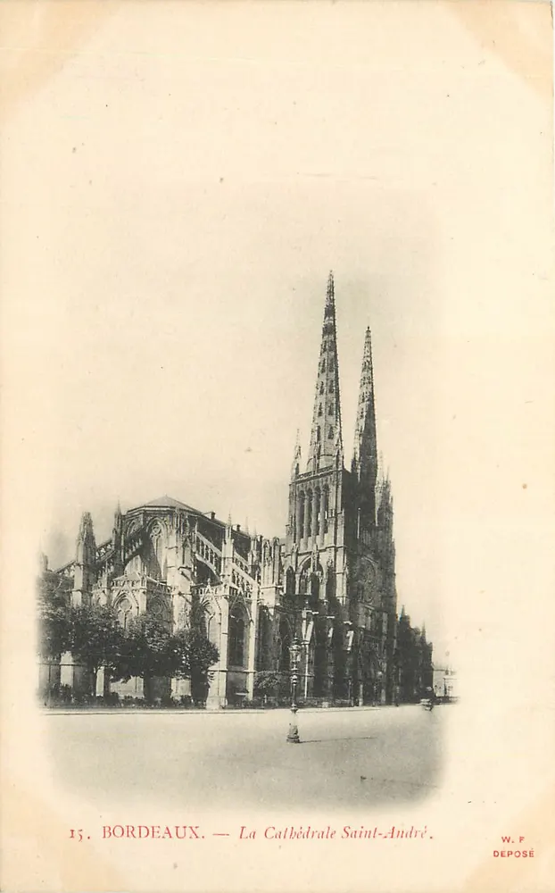 Bordeaux — A Catedral de São André — W. F. Déposé - Frente