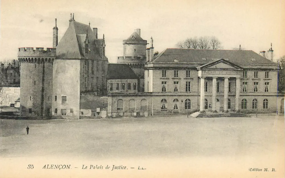 Alençon — Het Paleis van Justitie — Uitgave M. R. - Voorkant