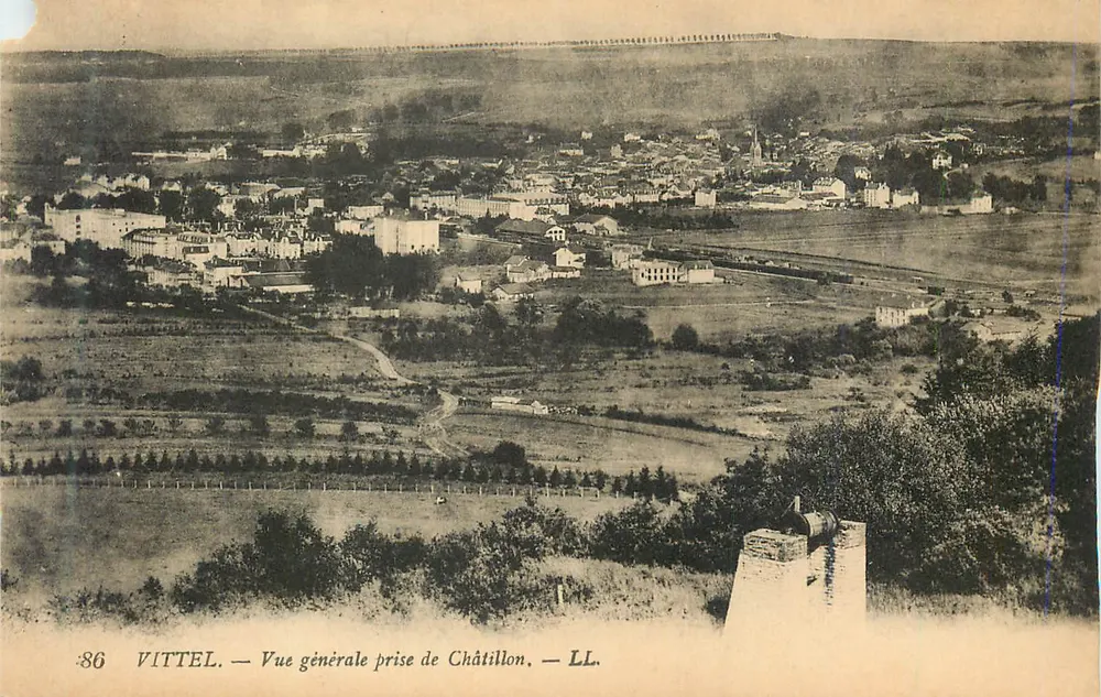 Vittel — Vista geral tirada de Châtillon — LL. - Frente
