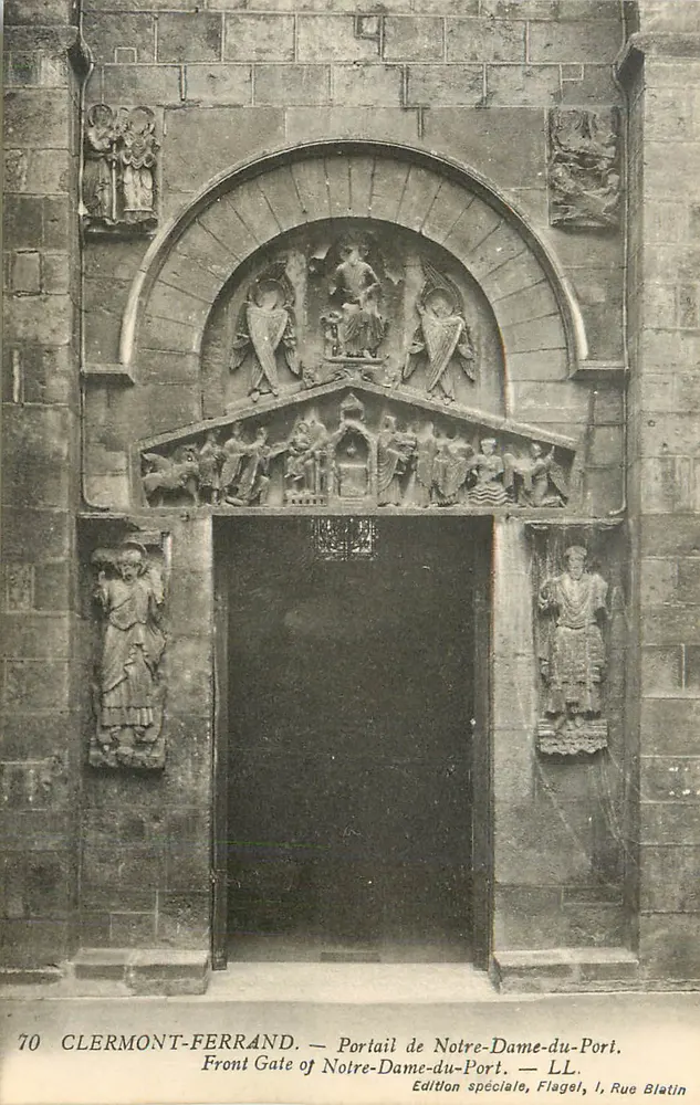 Portal der Notre-Dame-du-Port — Clermont-Ferrand — Sonderausgabe, Flagel, 1 Rue Blatin - Vorderseite