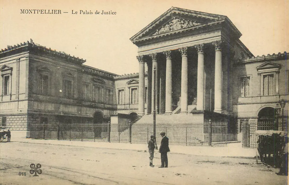 Montpellier — O Palácio de Justiça — M.J. n° 611 - Frente