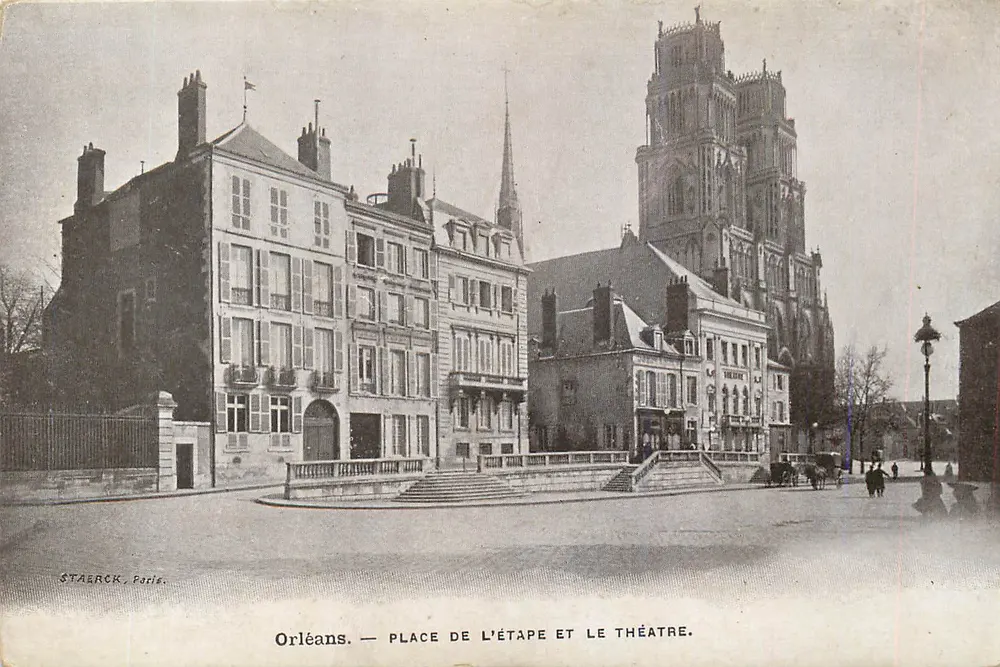 Orléans — Place de l'Étape und das Theater — Staerck, Paris - Vorderseite