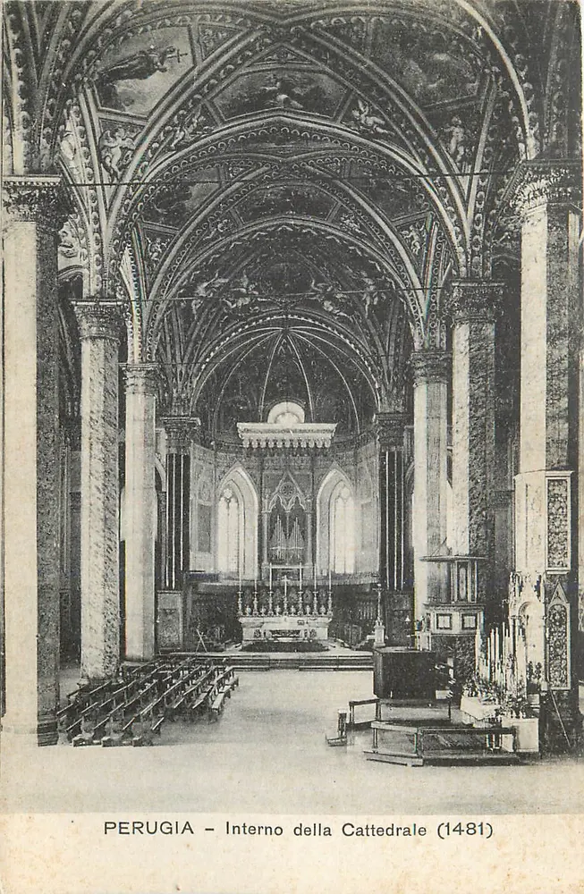 Perugia — Interno della Cattedrale (1481) — editor desconhecido - Frente