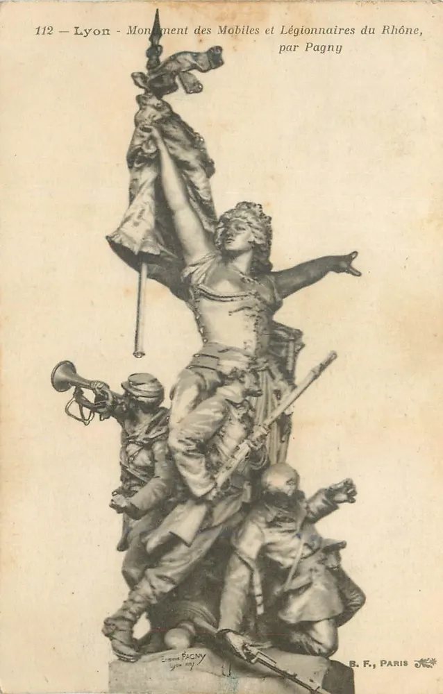 Lyon - Denkmal der Mobilisierten und Legionäre des Rhônes, von Pagny - Vorderseite