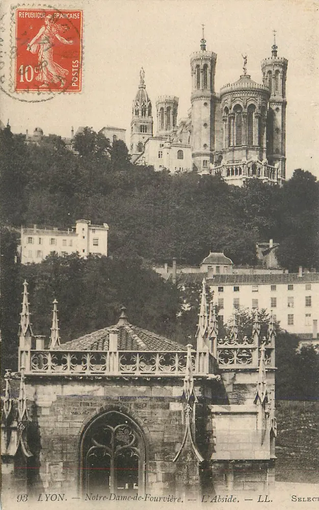 Lyon — Nossa Senhora de Fourvière — A Abside — LL. Select - Frente