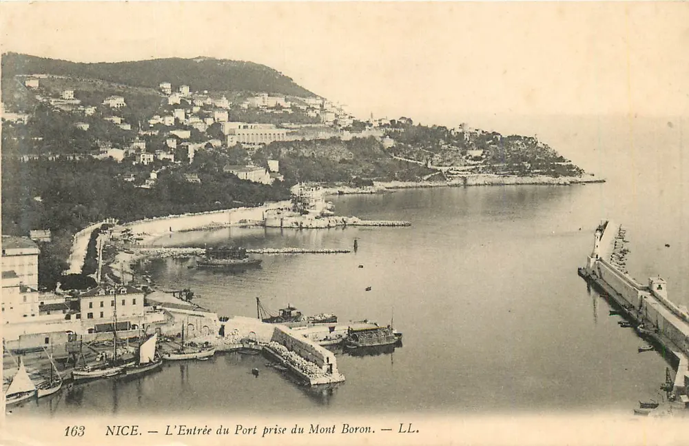 Nice — Ansicht des Hafeneingangs vom Mont Boron — LL. — Nr. 1663 - Vorderseite