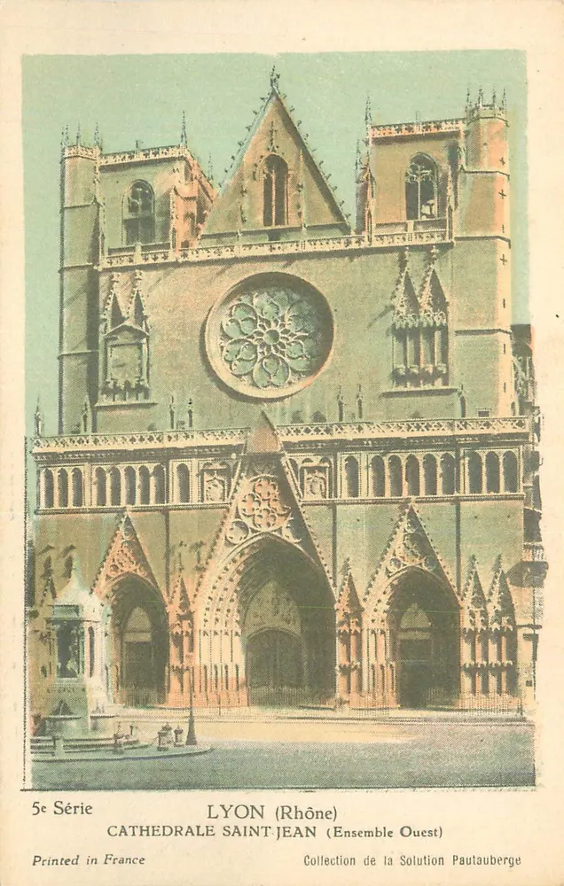 LYON (Rhône) — Kathedrale Saint-Jean (Westenserie) — 5. Serie, Sammlung der Solution Pautaubege - Vorderseite