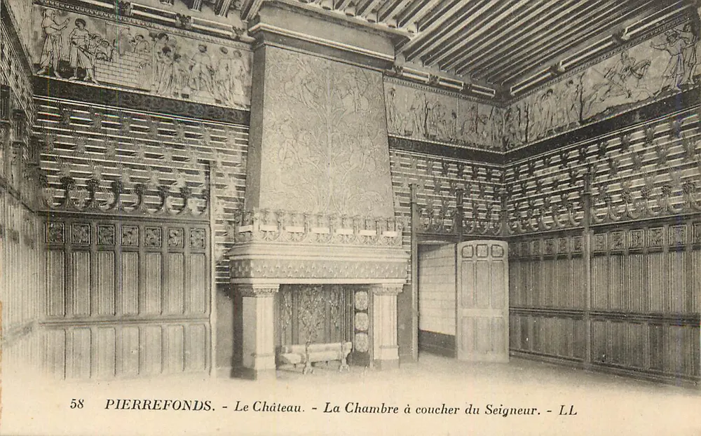 Pierrefonds - Das Schloss - Das Schlafzimmer des Herrn - LL - Vorderseite