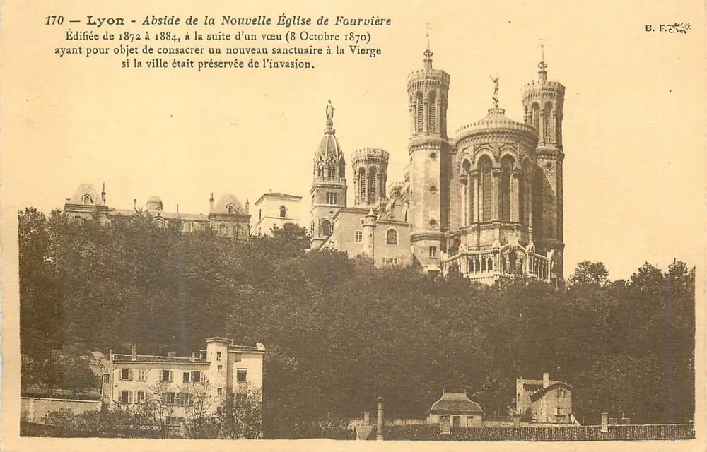 Lyon — Apse der neuen Kirche von Fourvière — B. F. — Nr. 170 - Vorderseite