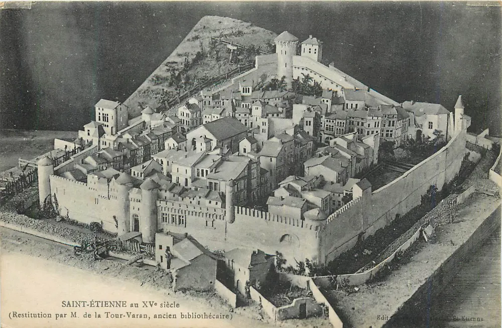 Saint-Étienne no século XV — Restauração por M. de la Tour-Varan, ex-bibliotecário - Frente