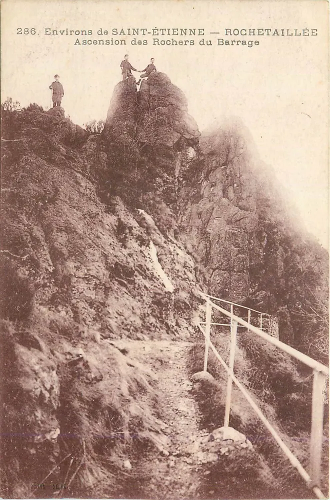 Vizinhança de SAINT-ÉTIENNE — ROCHETAILLÉE — Ascensão dos Rochos do Barragem - Frente