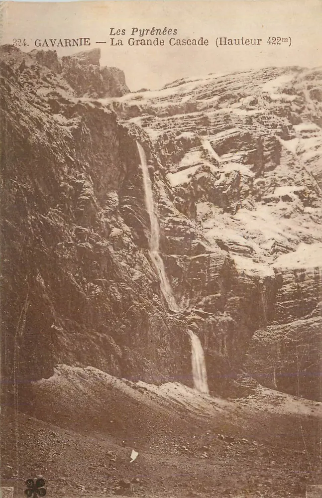 Gavarnie — Die Große Wasserfall — Die Pyrenäen - Vorderseite