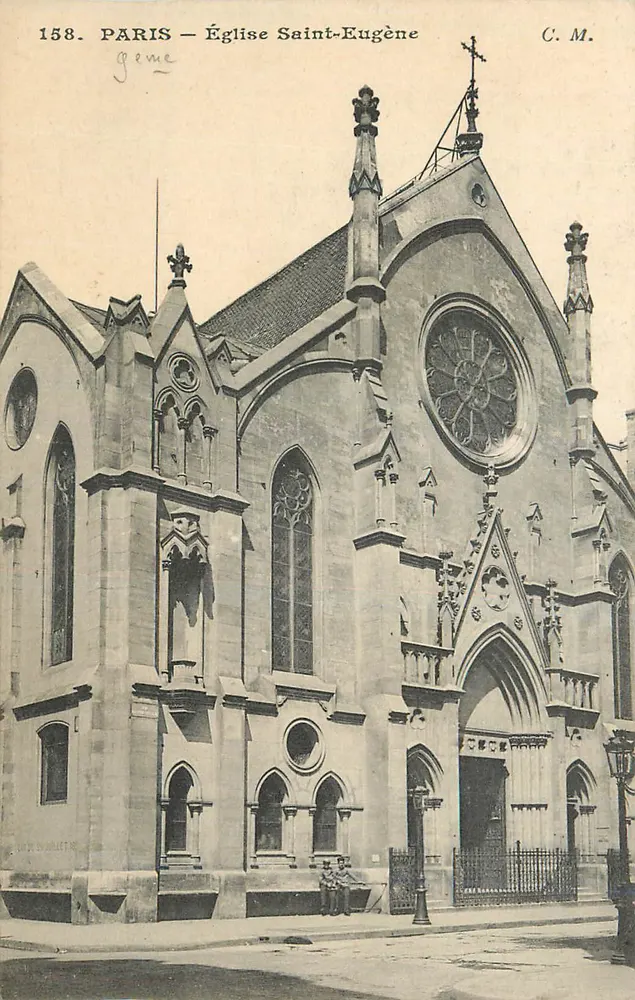 Paris — Église Saint-Eugène — C.M. n°158 - Frente