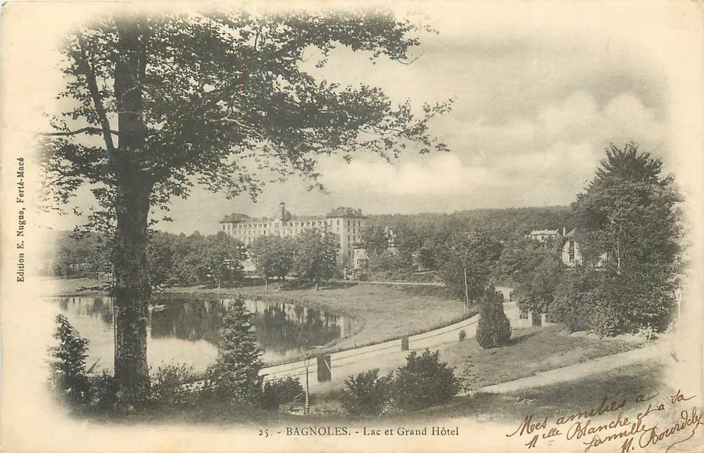 Bagnolles - See und Grand Hotel — Ausgabe E. Nogue, Ferté-Macé, n°25 - Vorderseite