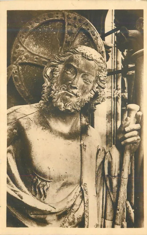Statue Jesu Christi — Detail eines Retabels — unbekannter Verleger - Vorderseite
