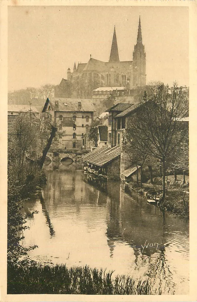 Ansicht der Kathedrale von Sens — Verlag Yvoit, n° 17 - Vorderseite