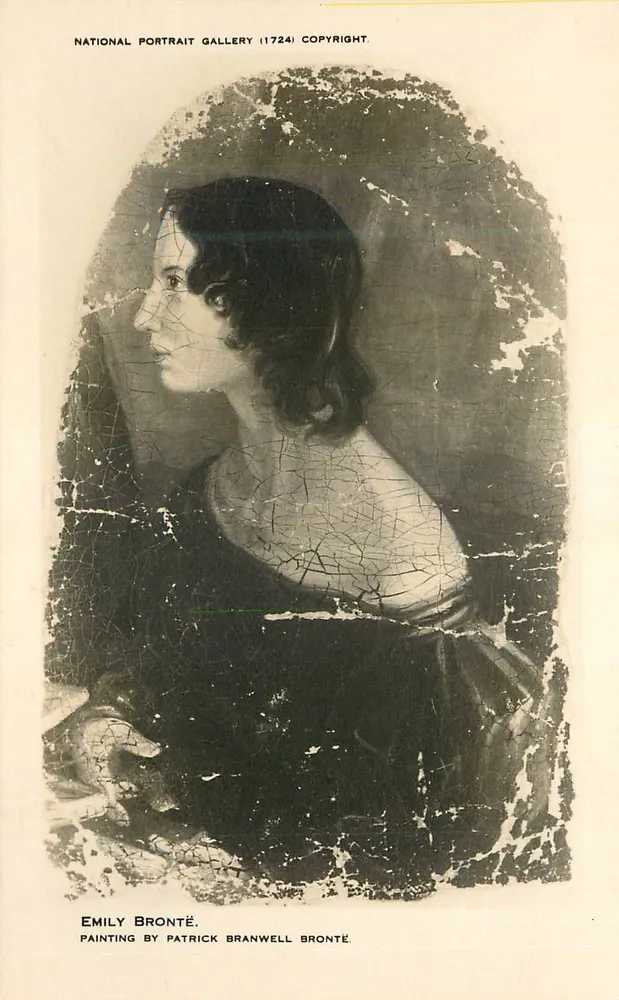 Emily Brontë — Portrait von Patrick Branwell Brontë — National Portrait Gallery (1724) Copyright - Vorderseite