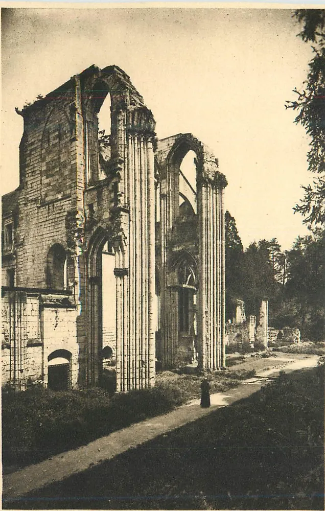 Eski bir manastırın ruhen — tanınmayan yayımcı - Ön yüz