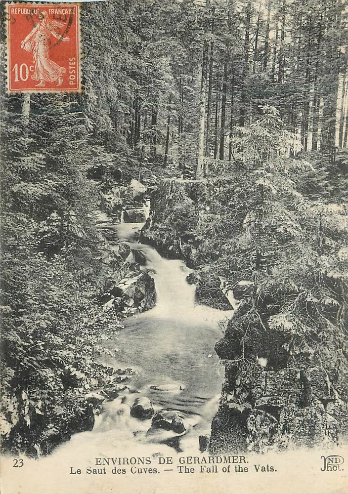 Arredores de Gerardmer — Le Saut des Cuves — The Fall of the Vats - Frente